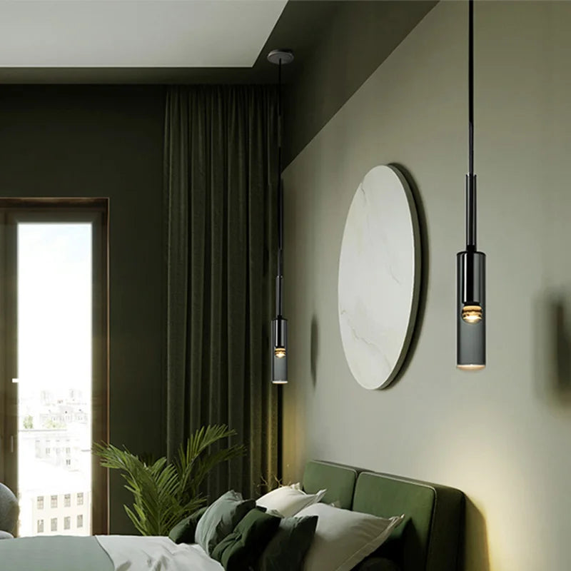 Modern Crystal Bedside Lamp | Elegant Minimalist Lighting Solution