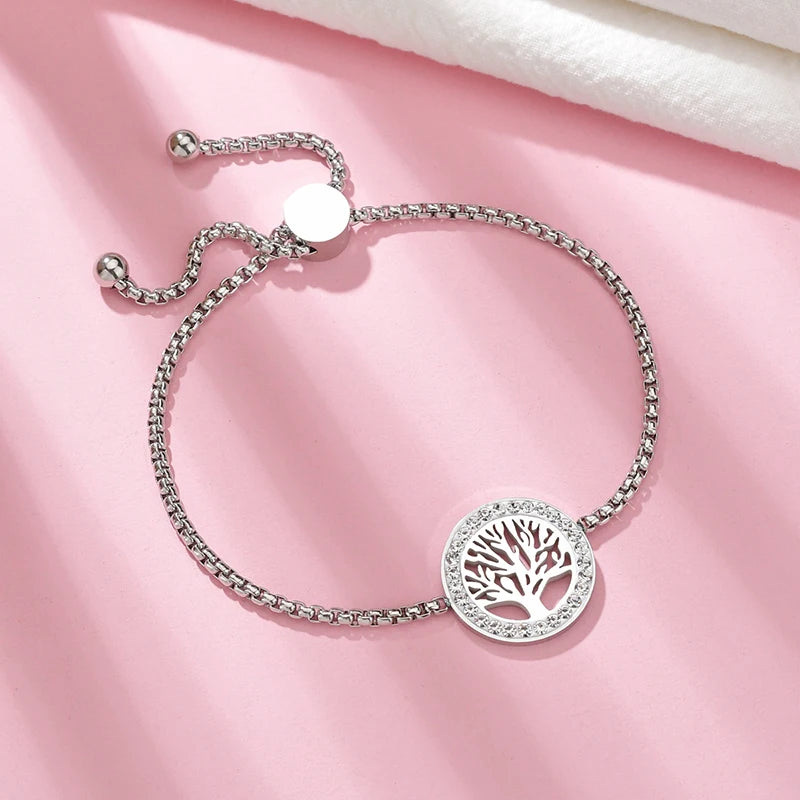 Adjustable Heart Crystal Bracelets for Women | Elegant Gift
