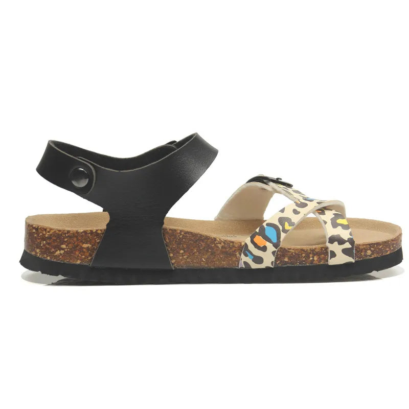 Fashion Casual Cork Sandals for Women | Summer Beach Gladiator Shoes
