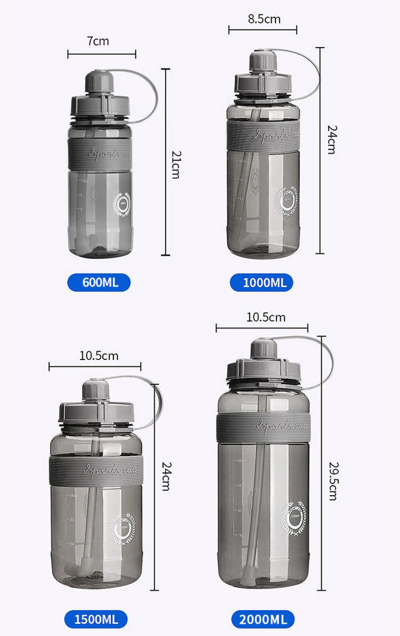 BPA Free Sport Water Bottle with Straw | Perfect for Hydration