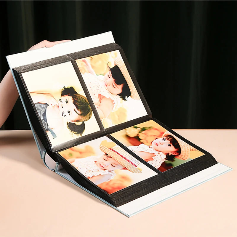 Large Capacity 7-Inch PU Leather Pocket Photo Album for Memories