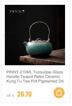 Turquoise Glaze Teacups | Traditional Ceramic Drinkware