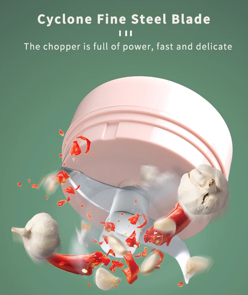 Mini Electric Meat Grinder & Garlic Crusher | Kitchen Essential