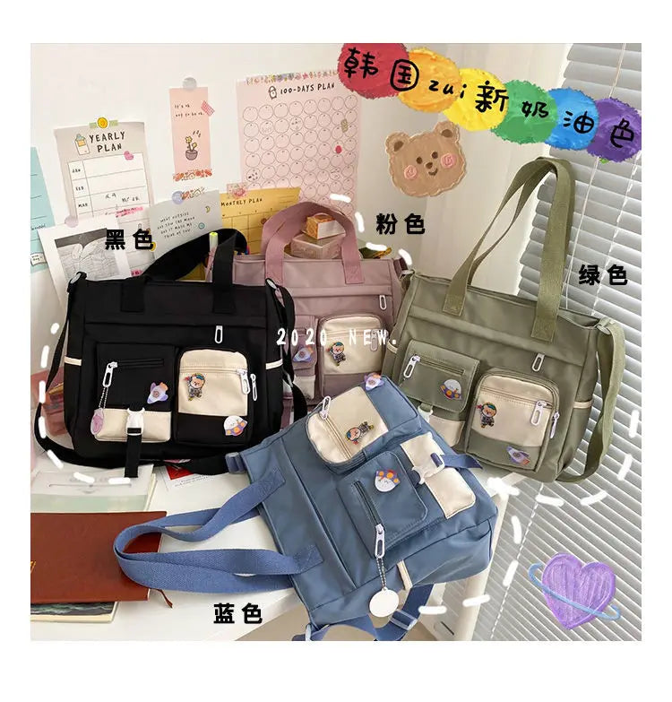 Versatile Nylon Waterproof Women's Shoulder Bag | Stylish Crossbody Satchel