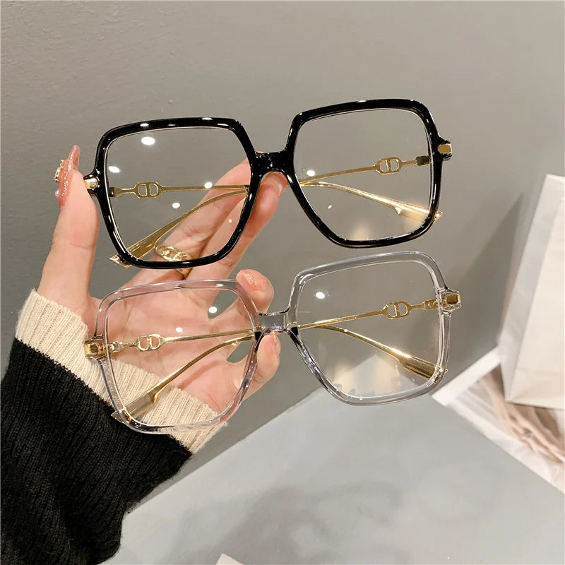 Women's Oversized Square Retro Eyewear | Anti-Blue Light Glasses 2026