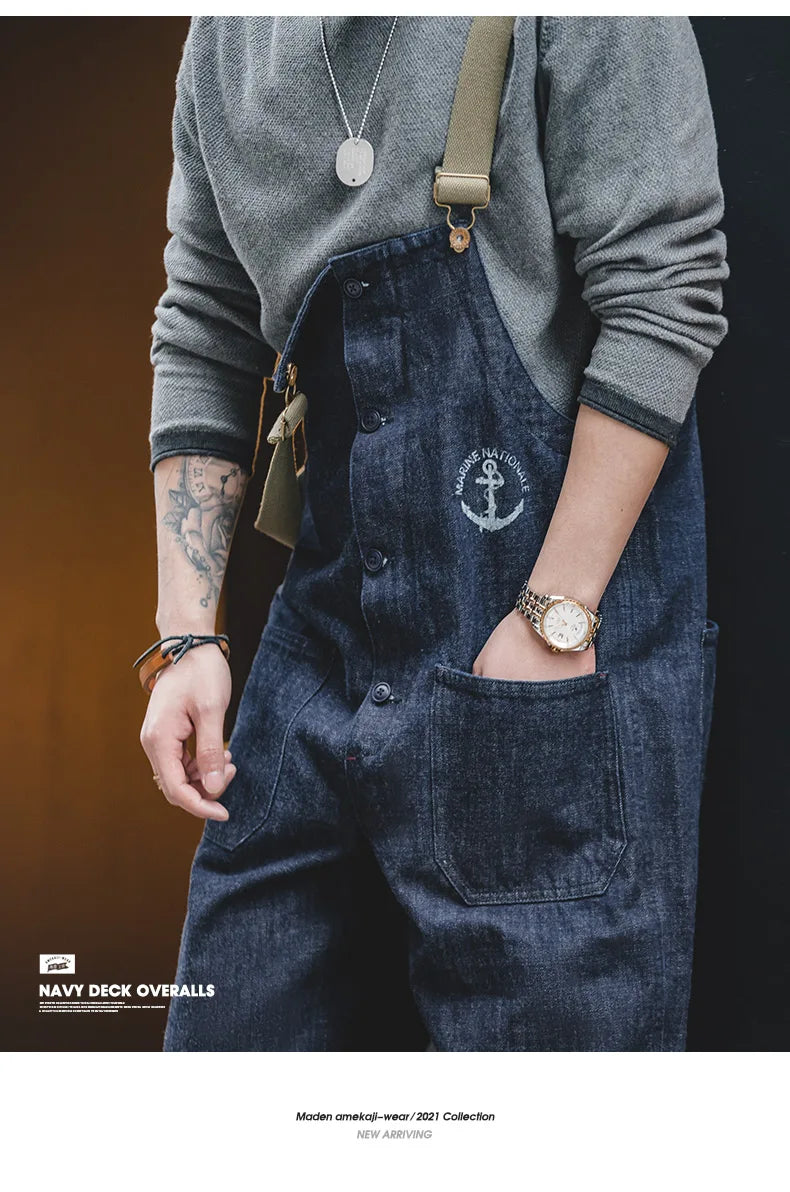 Unisex Vintage Denim Overalls | Stylish Baggy Jumpsuits for All