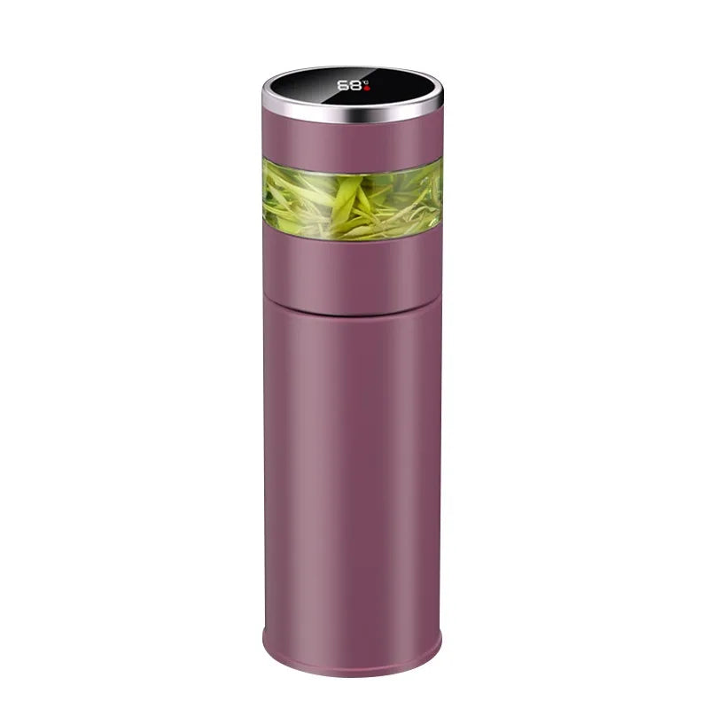 Smart LED Display Vacuum Tea Cup | Insulated Stainless Steel Bottle