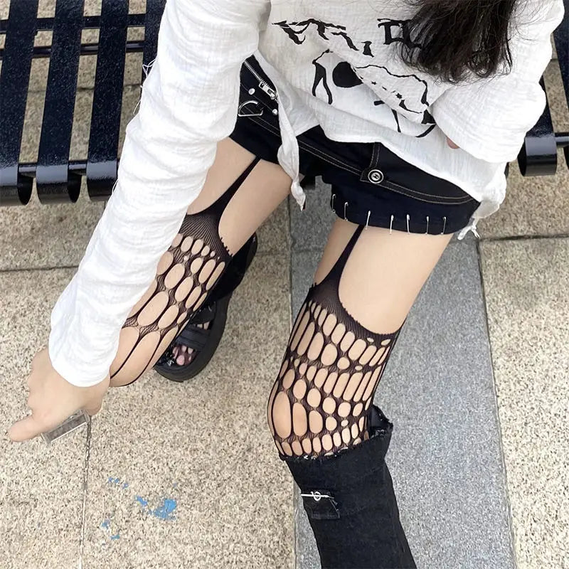 Long Sexy Fishnet Stockings for Women | Embrace Gothic Style