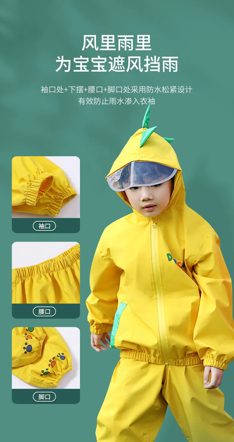 Children's Thickened Raincoat | Durable Outdoor Rain Gear