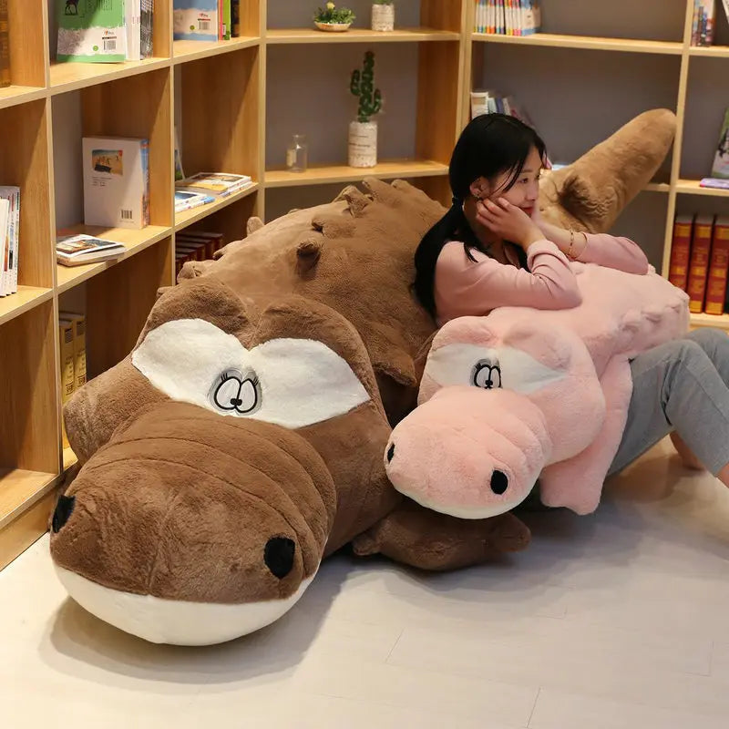 Lifelike Alligator Plush Toys | Soft Crocodile Filled Cushions