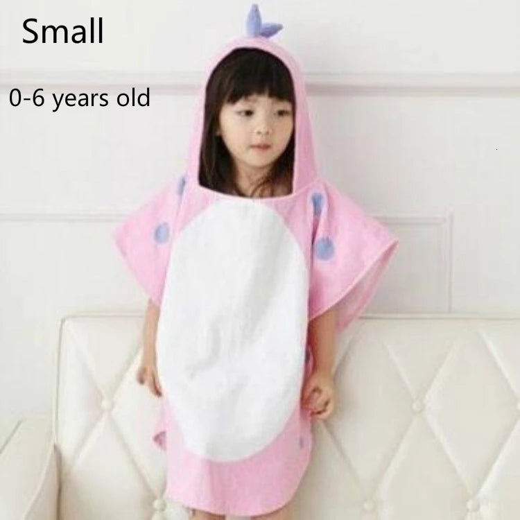Adorable albornoz de dinosaurio para bebés | Toalla poncho suave con capucha