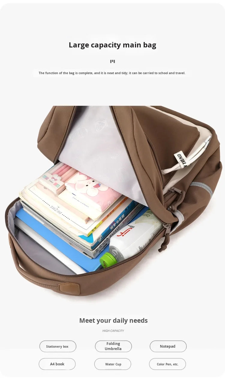 Ultra-Light Waterproof Unisex School Bag for Students | 20-36L