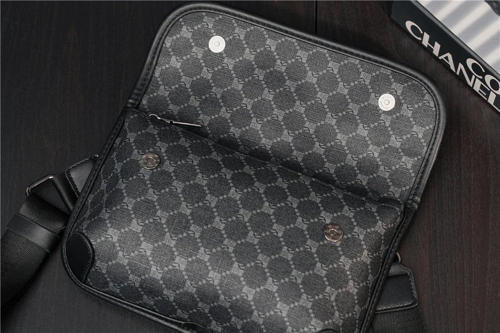 Stylish Men's PU Leather Crossbody Bag | Versatile Fashion Accessory
