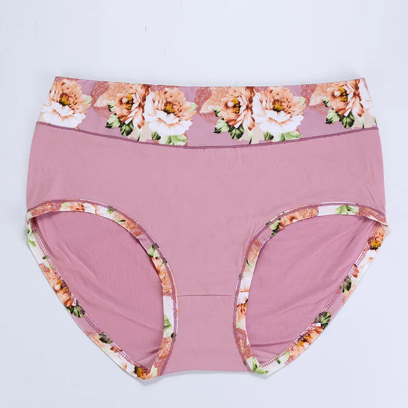 Plus Size Floral Briefs | Comfortable Women's Underwear