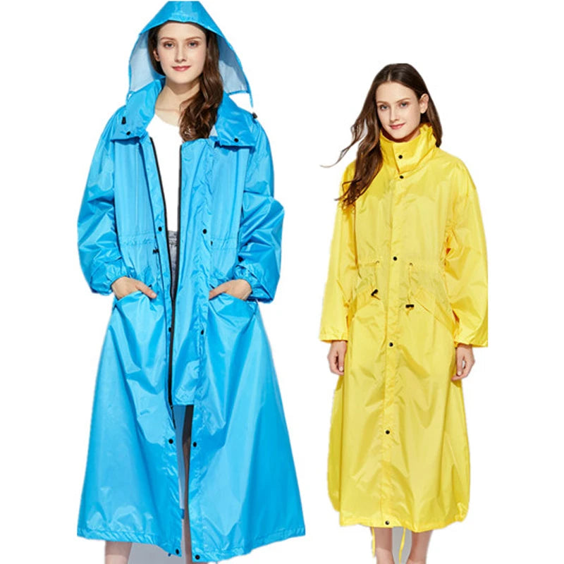 Breathable Waterproof Long Rain Coat Poncho for All Weather