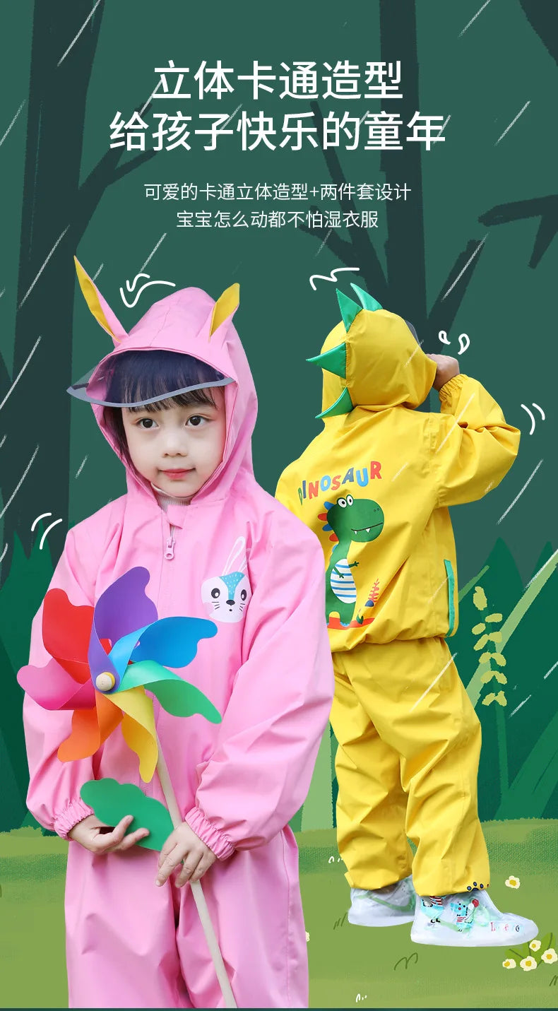 Children's Thickened Raincoat | Durable Outdoor Rain Gear