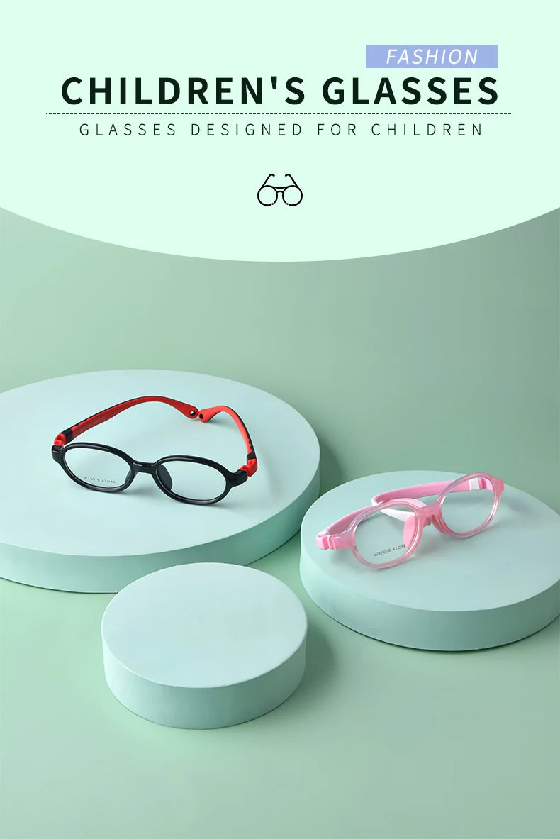 Children's Silicone Glasses Frames | Ultra-Light Myopia Glasses