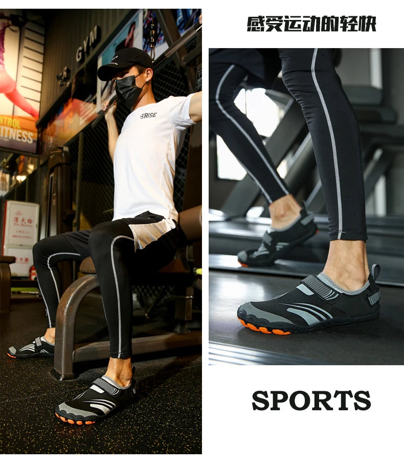 Unisex Swimming Water Shoes Men Barefoot Outdoor Beach Sandals Upstream Aqua Shoes Plus Size Nonslip River Sea Diving Sneakers