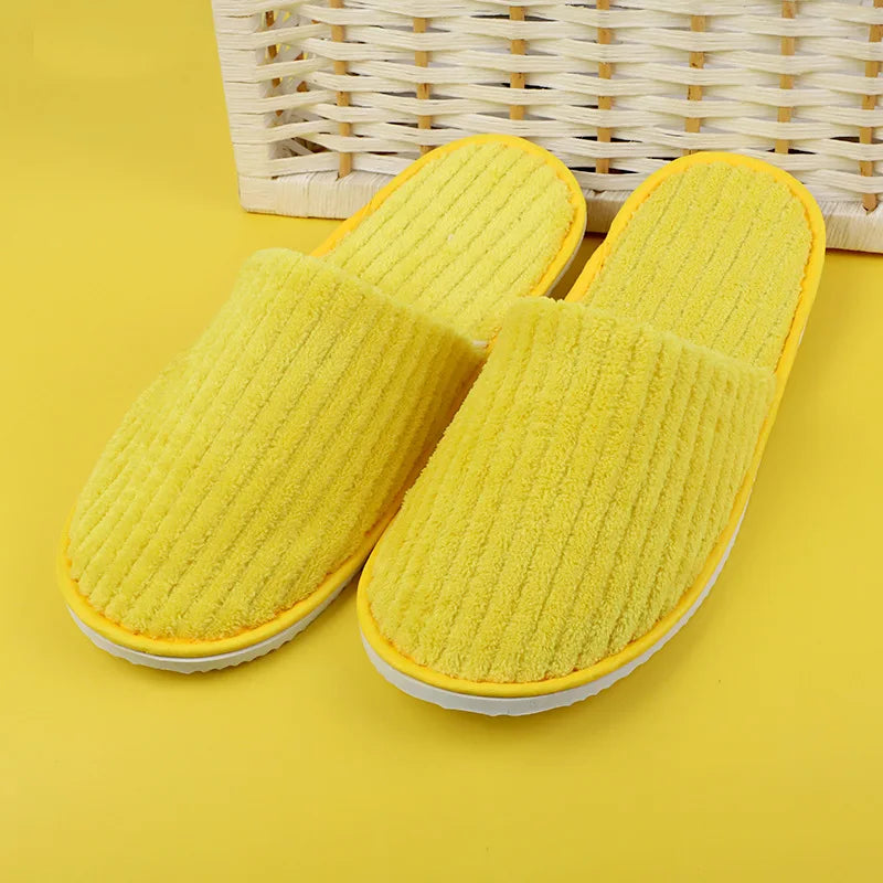 Comfortable Disposable Cotton Slippers | Hotel & Home Use