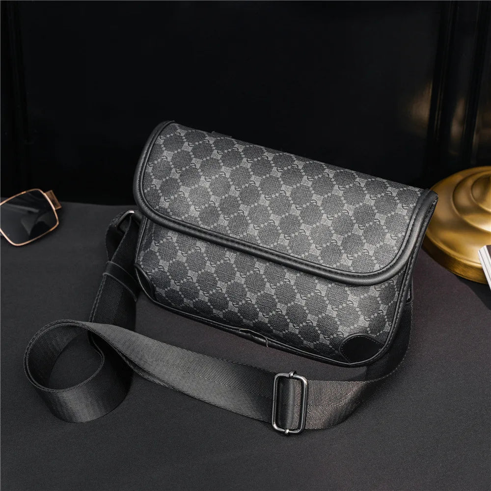 Stylish Men's PU Leather Crossbody Bag | Versatile Fashion Accessory