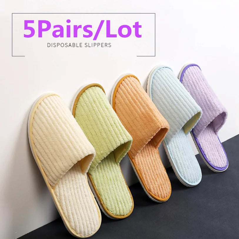 Comfortable Disposable Cotton Slippers | Hotel & Home Use