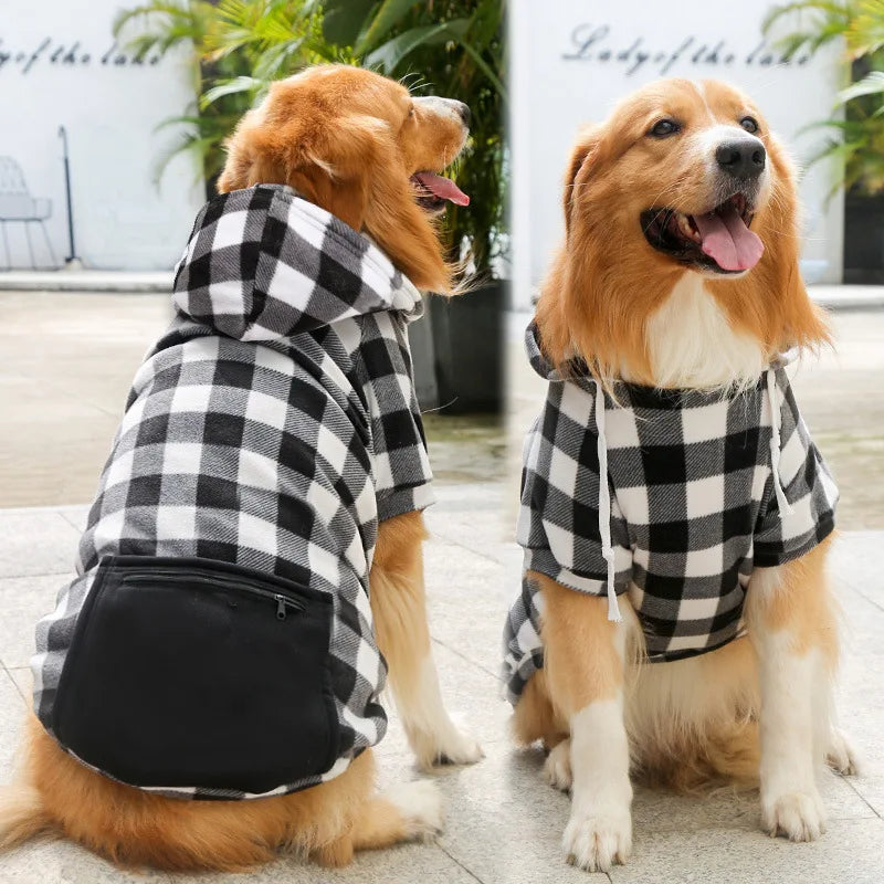 Reversible Dog Winter Coat | Plaid Vest for All Sizes