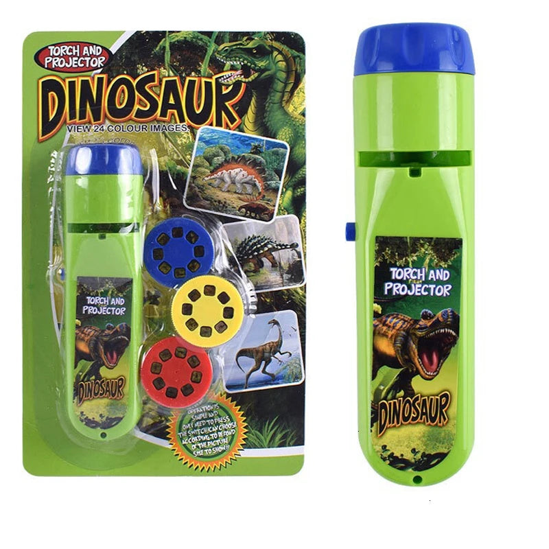 Cute Cartoon Projector Flashlight | Fun Bedtime Learning Toy
