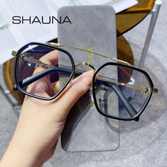 Monturas de Gafas Cuadradas Vintage Anti Luz Azul | Gafas Elegantes