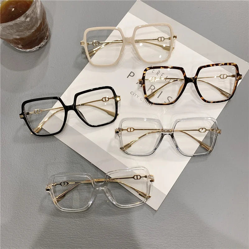 Women's Oversized Square Retro Eyewear | Anti-Blue Light Glasses 2026