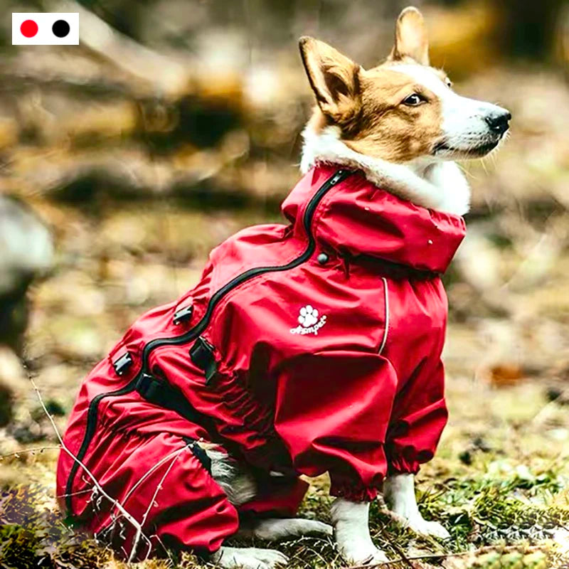 Waterproof Dog Outdoor Jacket | Winter Warm Reflective Raincoat
