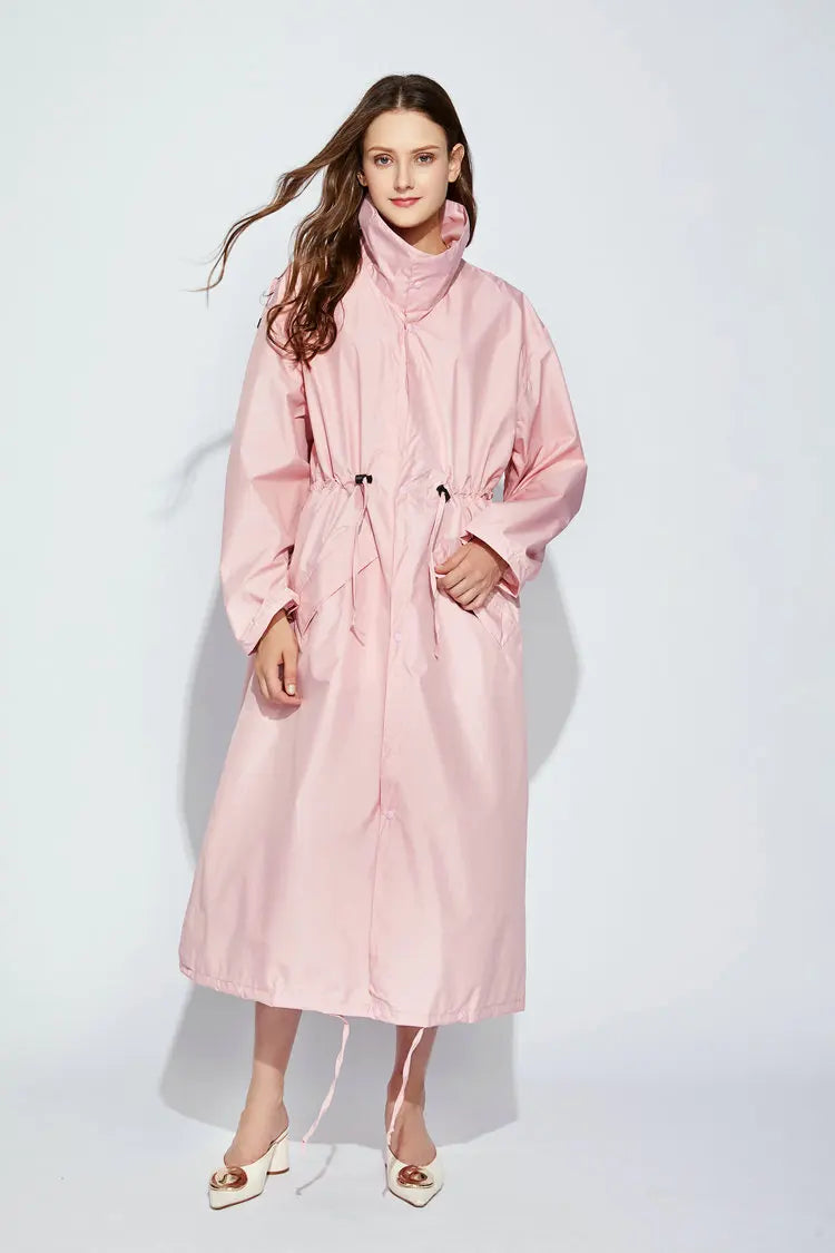 Breathable Waterproof Long Rain Coat Poncho for All Weather