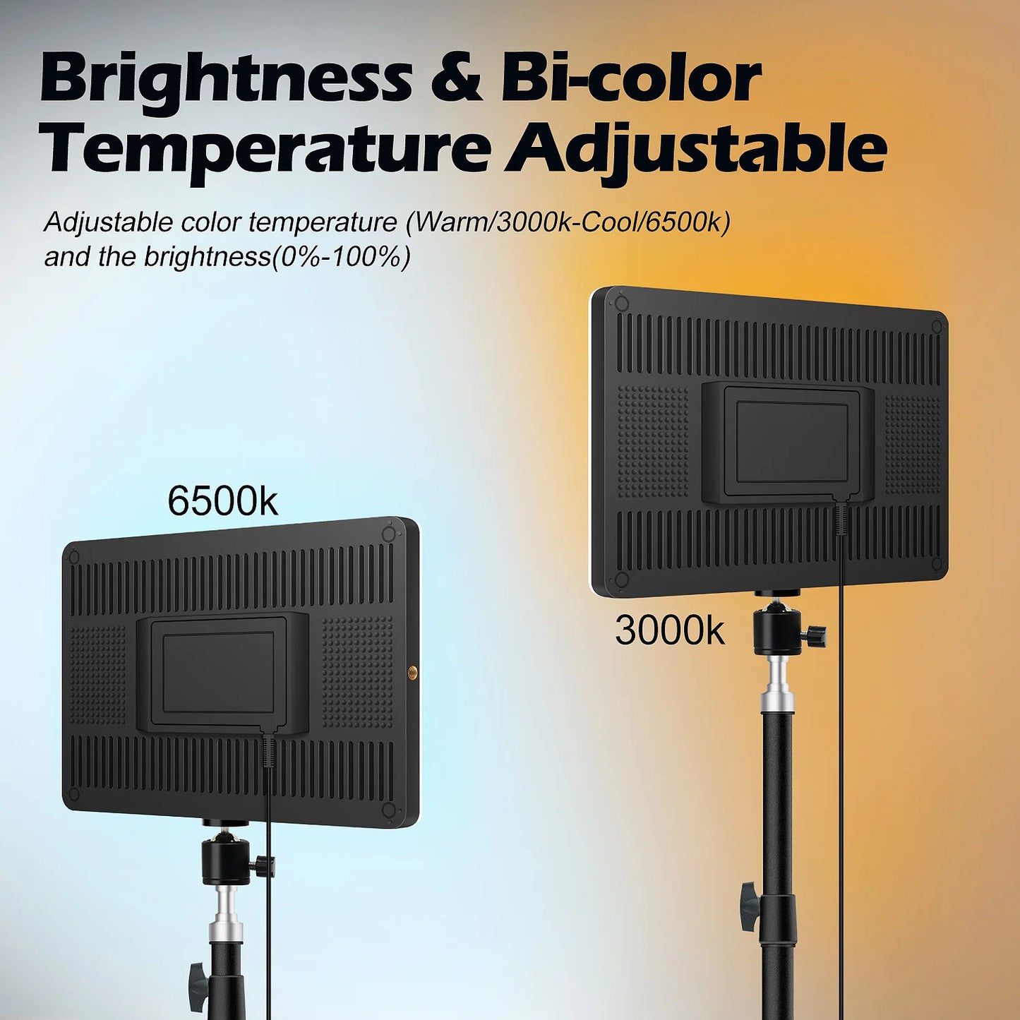 LED Video Lights for Live Streaming & Photography | Adjustable Tripod