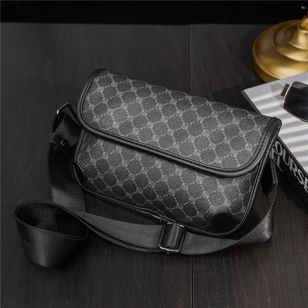 Stylish Men's PU Leather Crossbody Bag | Versatile Fashion Accessory