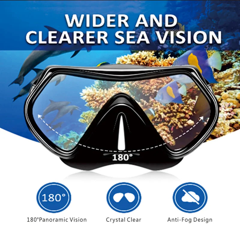 Universal Snorkel Diving Mask & Goggles Set for Ultimate Underwater Fun