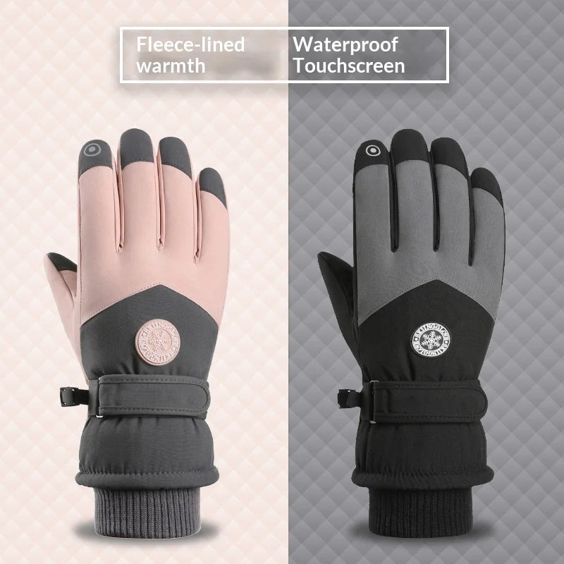 Winter Waterproof Ski Gloves | Touch Screen Warm Outdoor Gloves