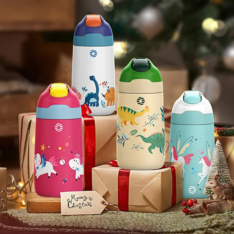Vacuum Water Bottle for Children | BPA Free, Healthy Straw Design