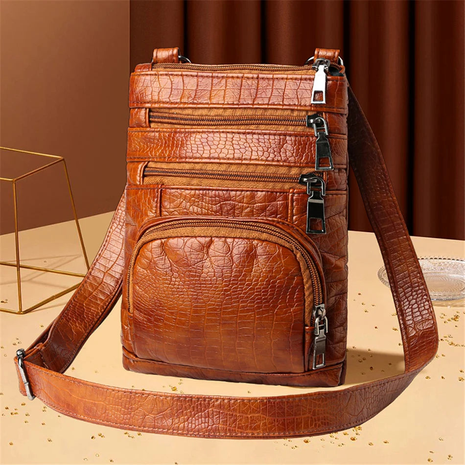 Bolso Bandolera con Múltiples Bolsillos para Mujer | Moderno y Versátil