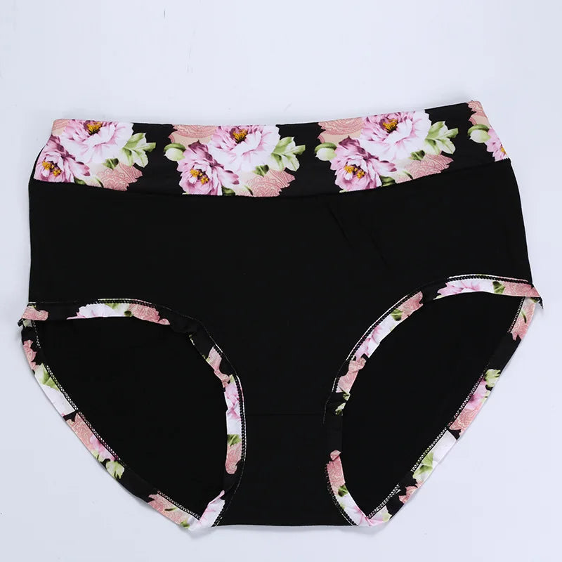 Plus Size Floral Briefs | Comfortable Women's Underwear
