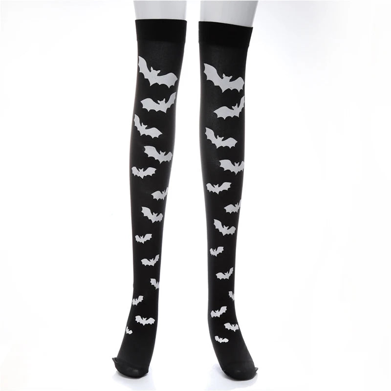 Gothic Long Sexy Stockings | Dark Harajuku Thigh High Hosiery