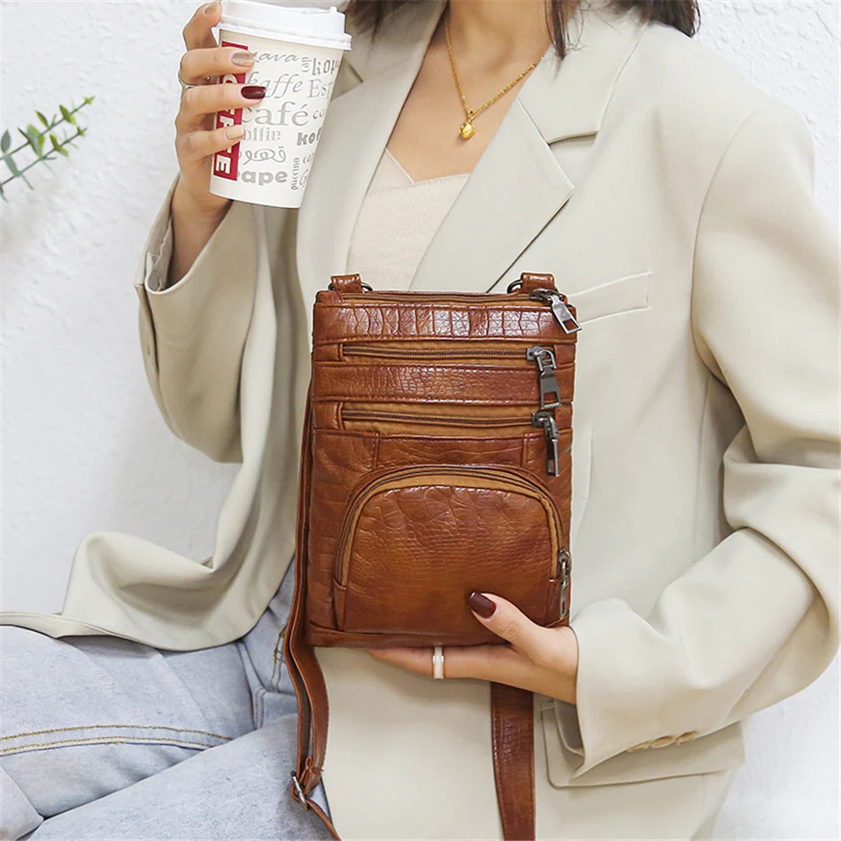 Bolso Bandolera con Múltiples Bolsillos para Mujer | Moderno y Versátil