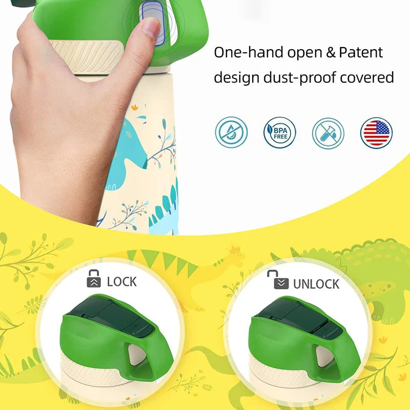 Vacuum Water Bottle for Children | BPA Free, Healthy Straw Design