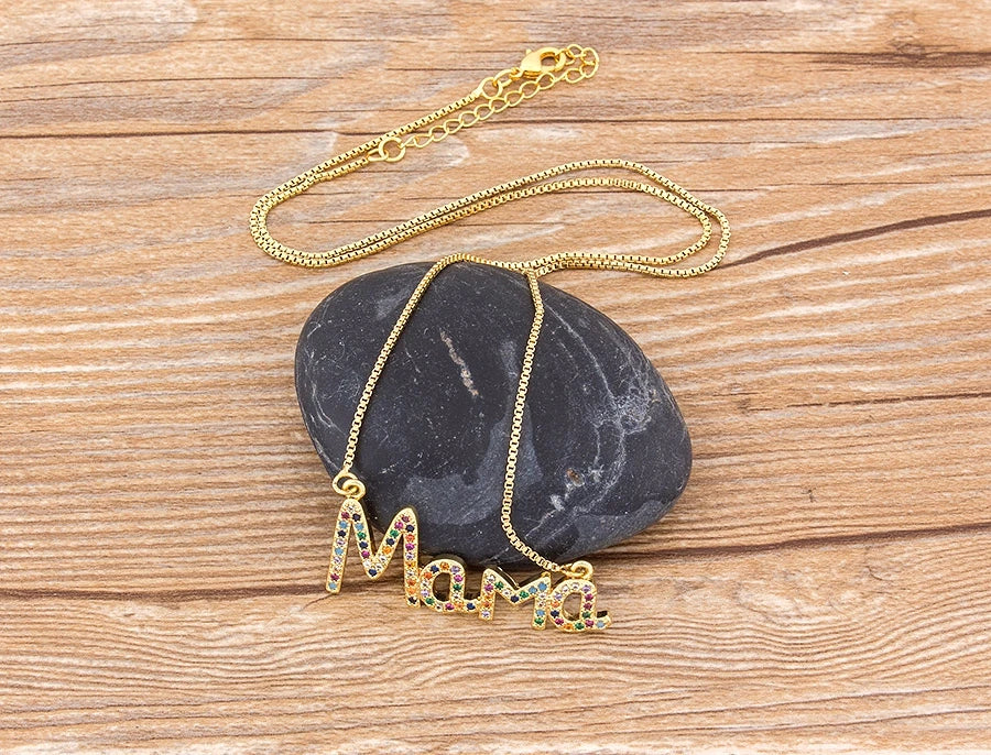 Elegant Customizable Letter Name Pendant Necklace for Women