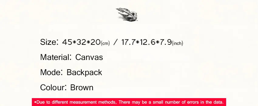 Vintage Canvas Backpack for Men & Teens | School & Travel Rucksack