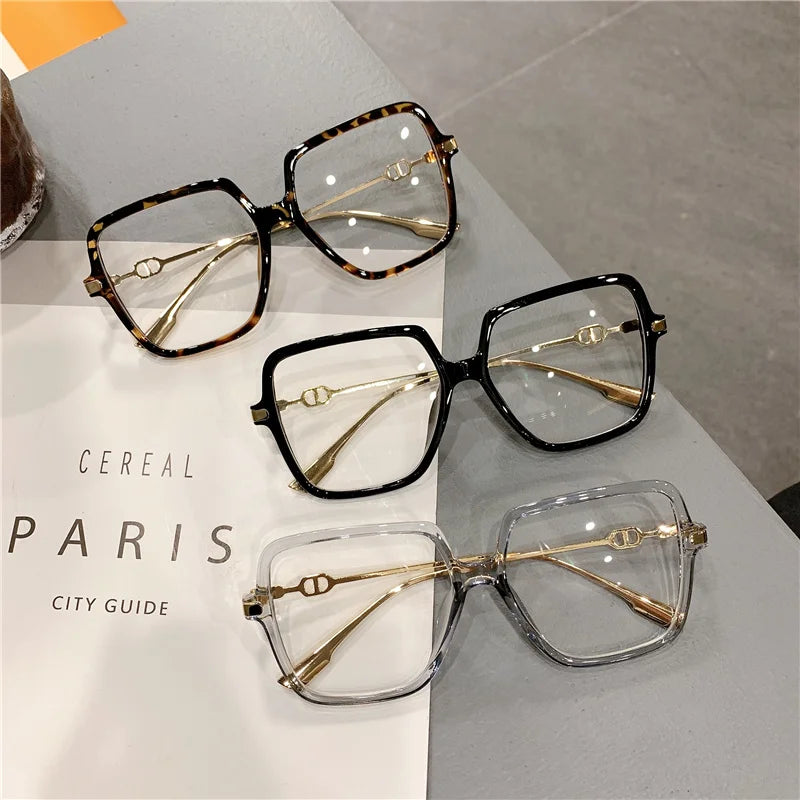 Women's Oversized Square Retro Eyewear | Anti-Blue Light Glasses 2026