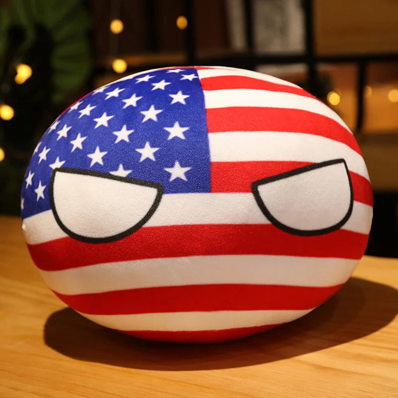 Country Ball Plushies - Fun Stuffed Dolls for All Ages