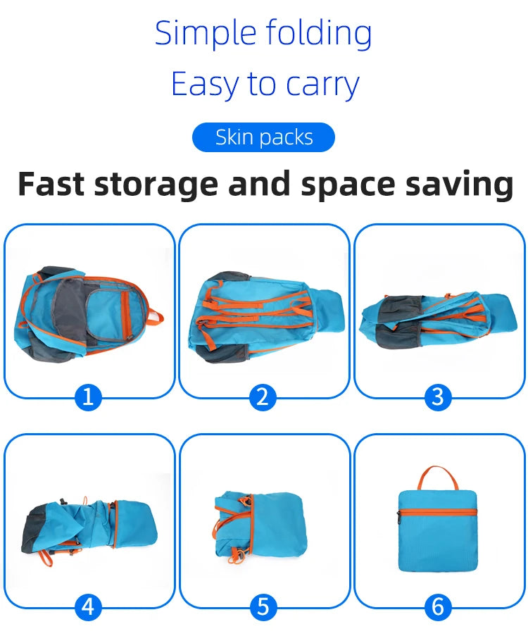22L Ultralight Portable Foldable Backpack for Outdoor Adventures