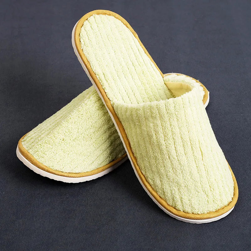 Comfortable Disposable Cotton Slippers | Hotel & Home Use