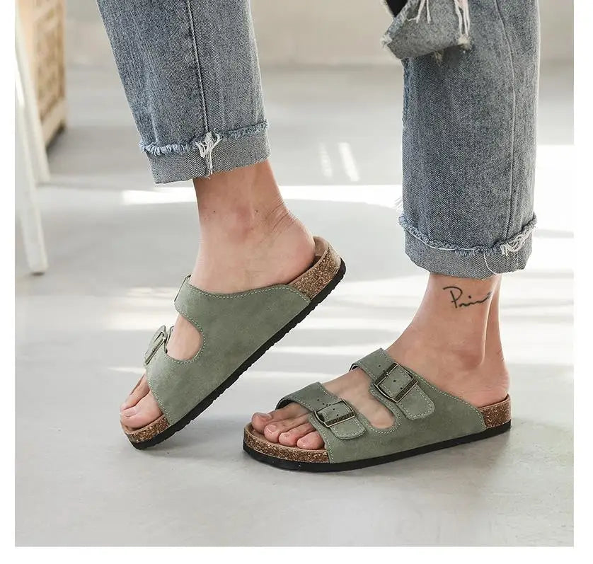 Summer Women's Casual Cork Slippers | Stylish Outdoor Slides