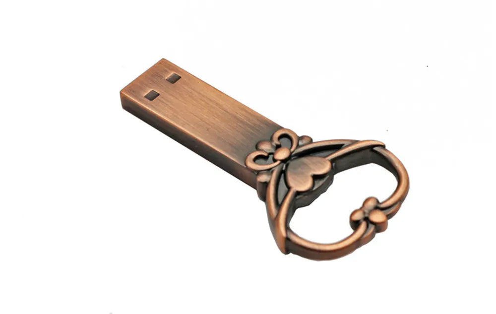 Creative Metal Love Heart USB Flash Drive | Stylish Memory Stick
