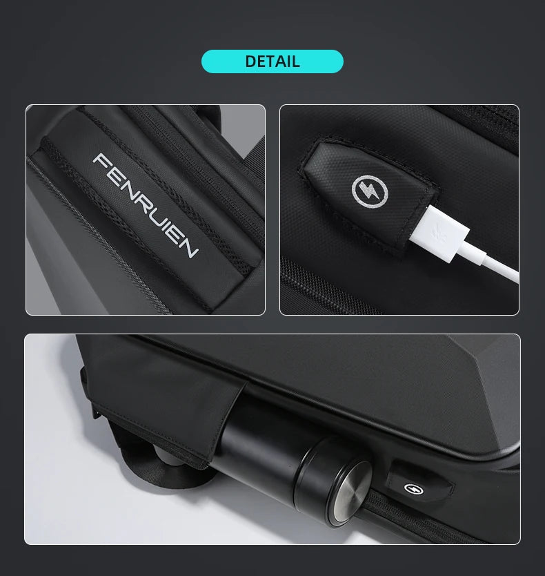 Waterproof Anti-Theft Laptop Backpack | USB Charging Business Bag